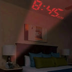 Projection Alarm Clock | Voice & Temperature Display | Battery Operated