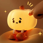 Pumpkin Night Light | Warm White Glow & Soft Silicone | USB-C Rechargeable