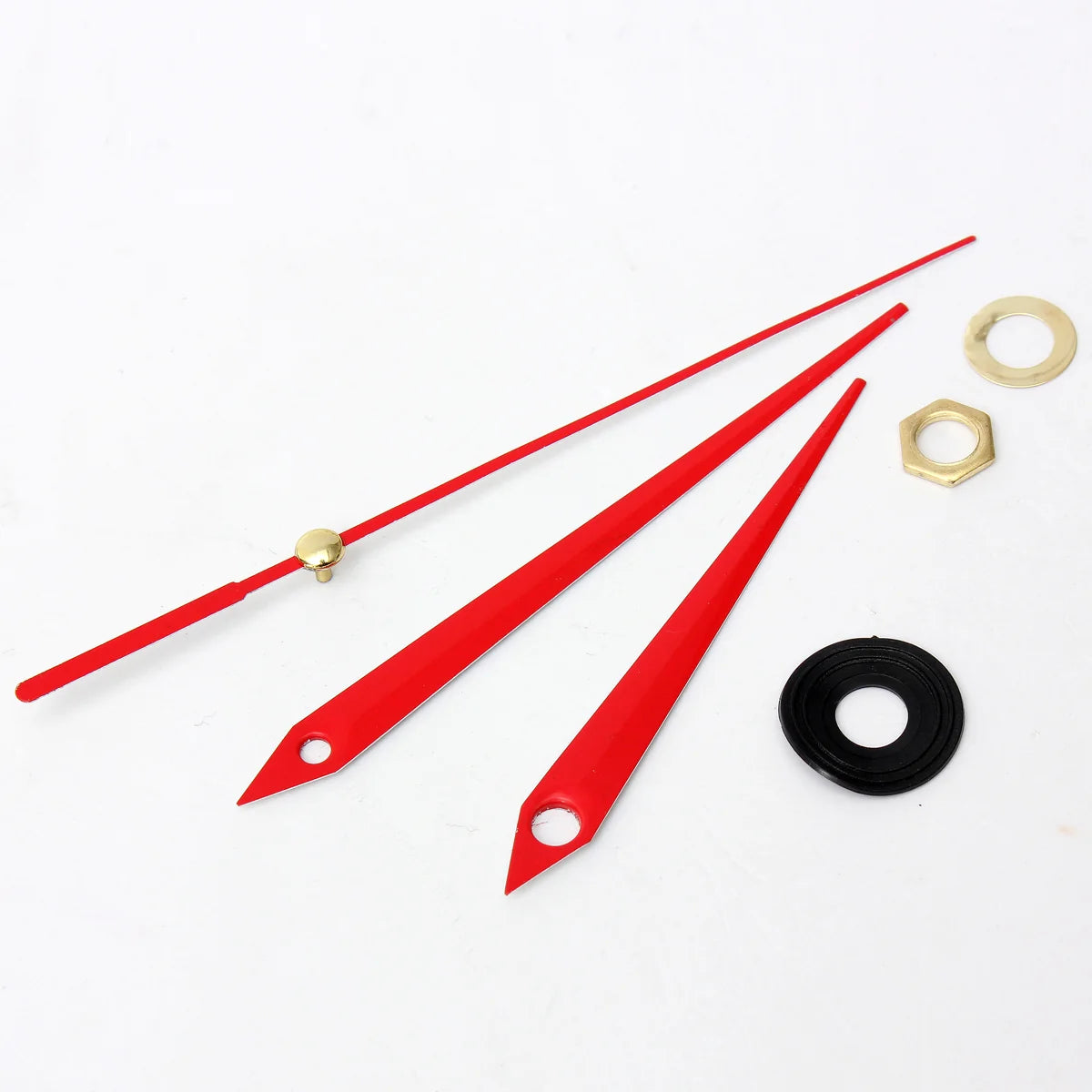 Quartz Clock Movement | Silent Operation & Red Hands | Complete Set