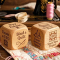 Quilting Decision Dice | Handcrafted Solid Wood & Engraved Prompts