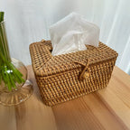 Rattan Tissue Box