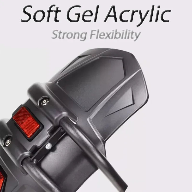 Rear Fender | ABS Plastic & CNC Bracket Carbon Fiber Look