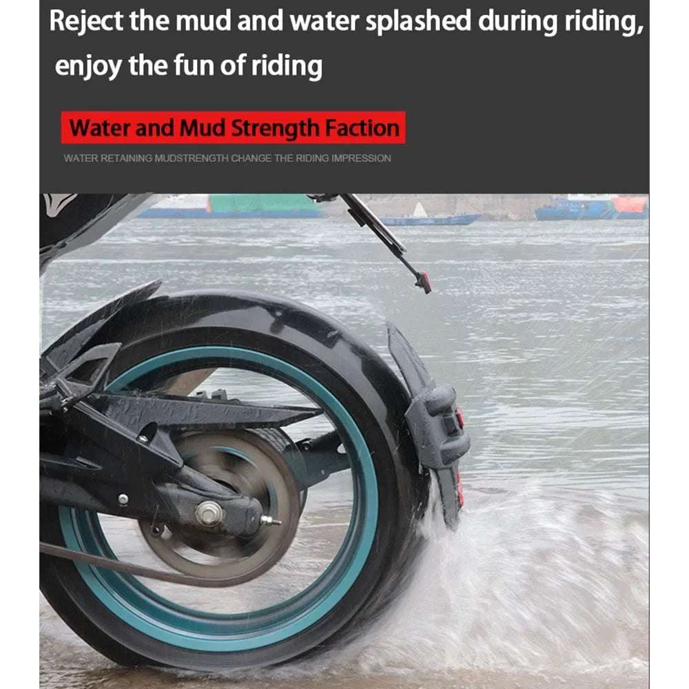 Rear Fender | ABS Plastic & CNC Bracket Carbon Fiber Look