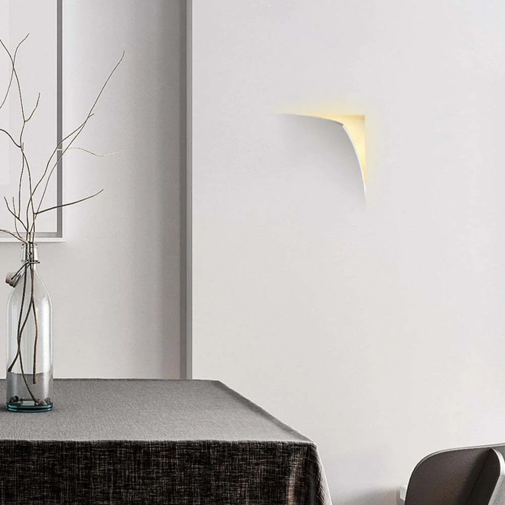 Recessed Wall Light | Metal & Gypsum Warm LED