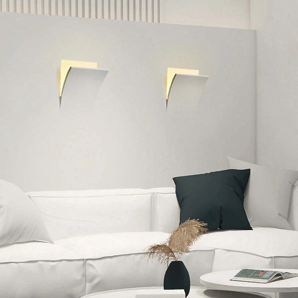 Recessed Wall Light | Metal & Gypsum Warm LED
