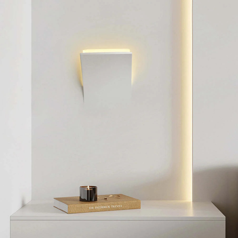 Recessed Wall Light | Metal & Gypsum Warm LED