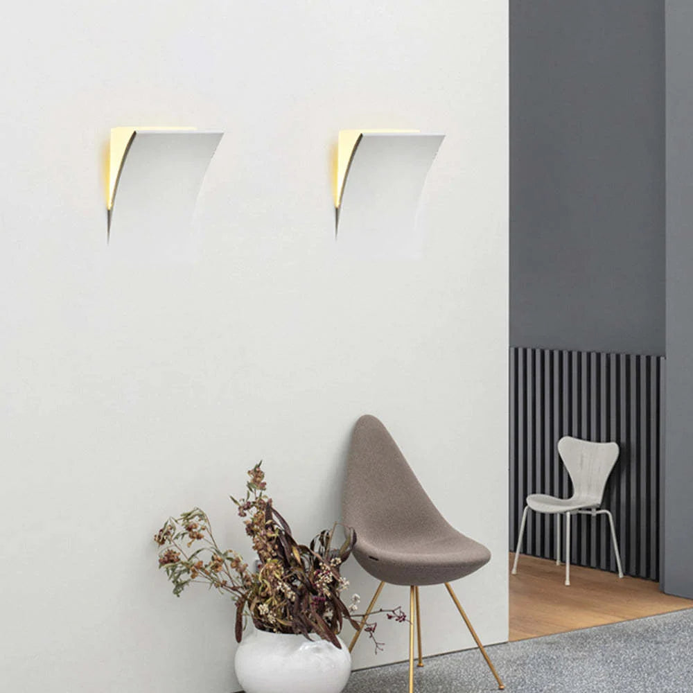 Recessed Wall Light | Metal & Gypsum Warm LED