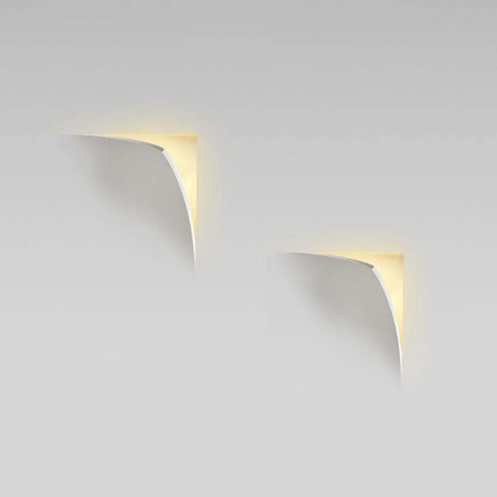 Recessed Wall Light | Metal & Gypsum Warm LED