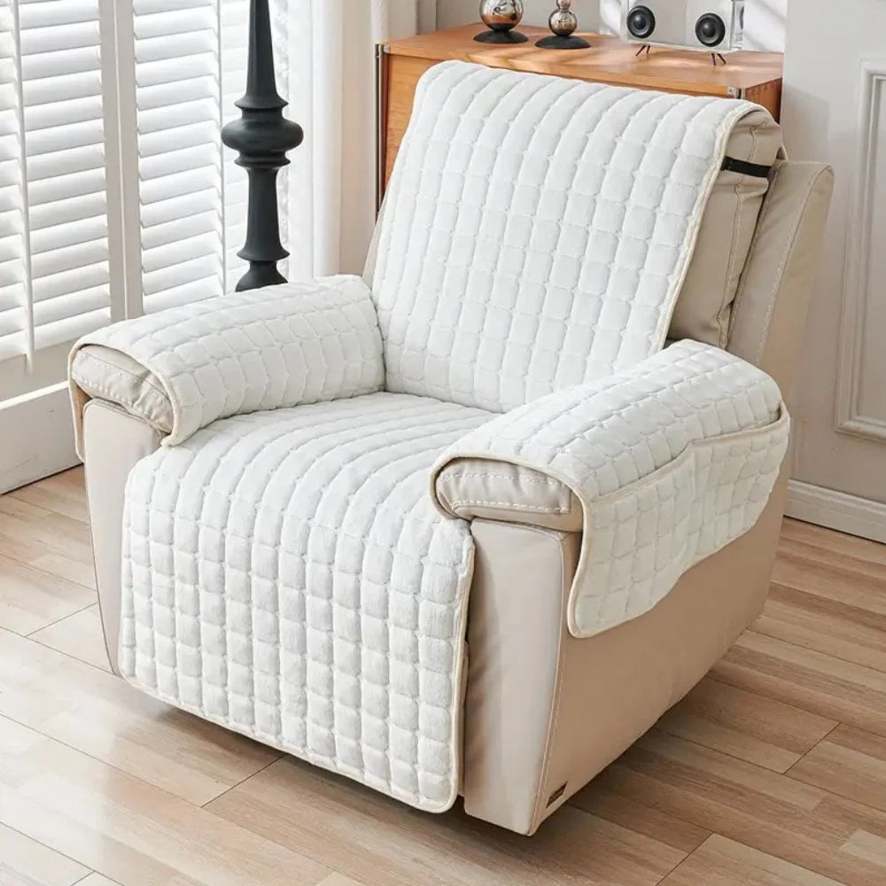 Recliner Cover | Quilted Microfiber, Non-Slip & Side Pocket