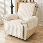 Recliner Cover | Quilted Microfiber, Non-Slip & Side Pocket