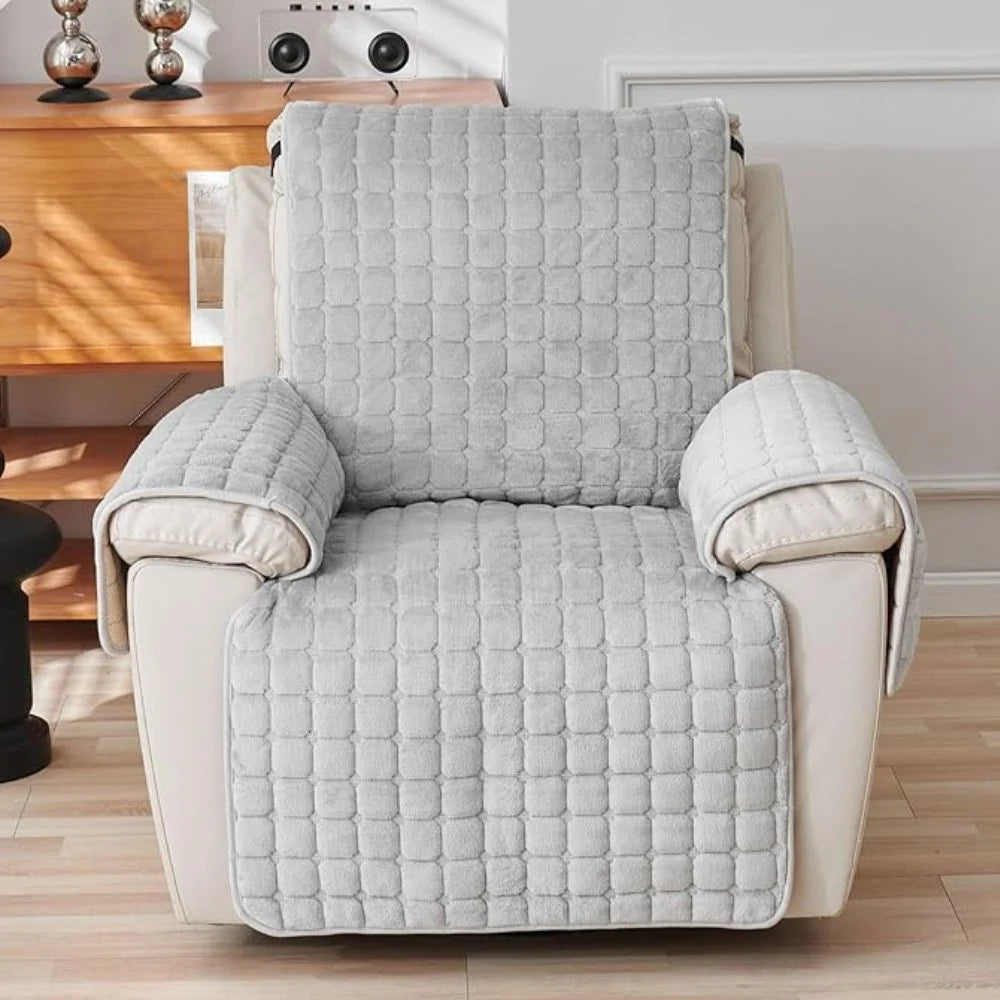 Recliner Cover | Quilted Microfiber, Non-Slip & Side Pocket