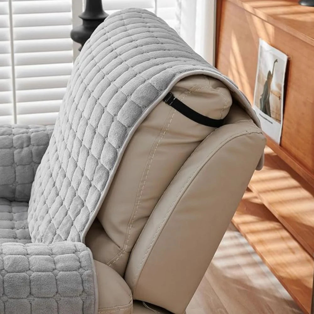 Recliner Cover | Quilted Microfiber, Non-Slip & Side Pocket