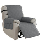 Recliner Slipcover | Quilted Waterproof Microfiber & Non-Slip | With Side Pocket