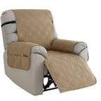 Recliner Slipcover | Quilted Waterproof Microfiber & Non-Slip | With Side Pocket