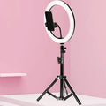 Ring Light | 10-Inch LED | Adjustable Tripod & Phone Holder