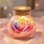Rose Jar Lamp | Color-Shifting LED & Remote