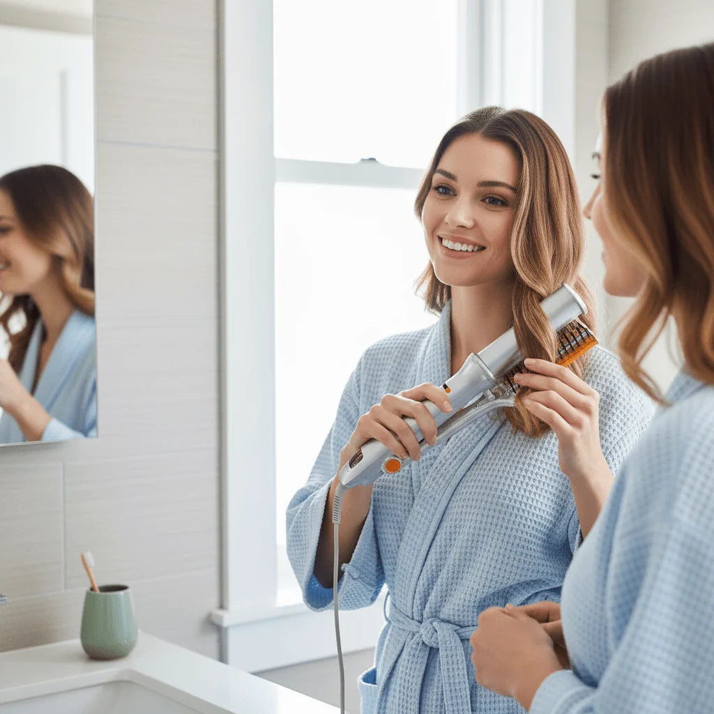 Rotating Hair Brush Styler | 32mm Ceramic Barrel & Auto-Off