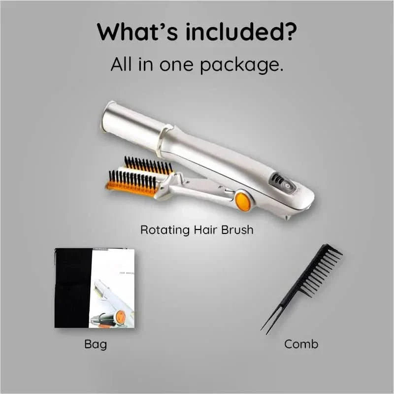 Rotating Hair Brush Styler | 32mm Ceramic Barrel & Auto-Off