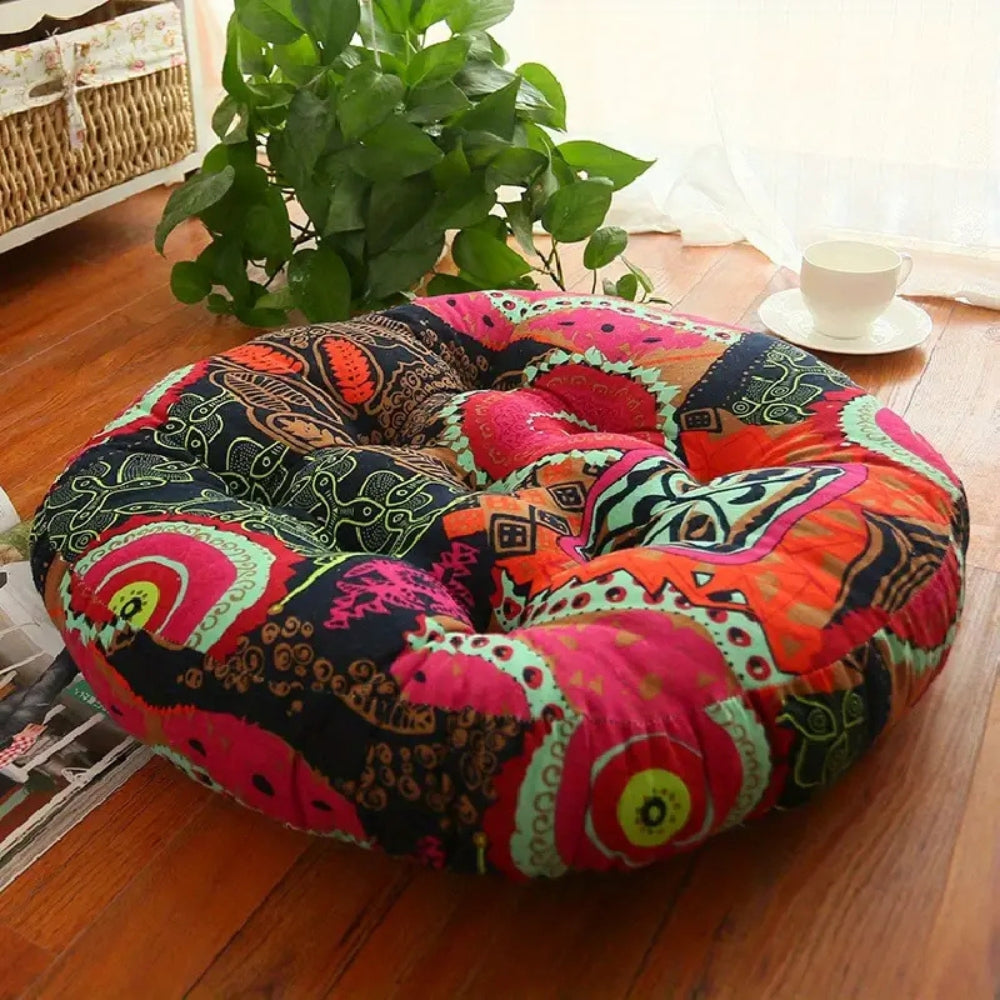 Floral Round Cushion