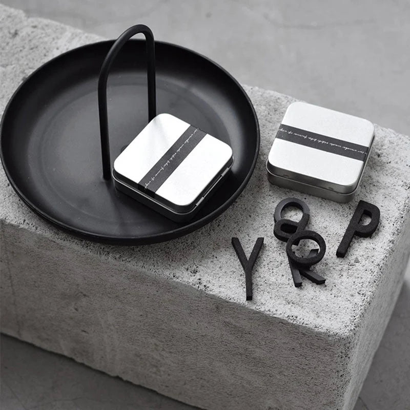 Round Decorative Tray | Lightweight Aluminum Alloy & Minimalist | 20 x 13 cm