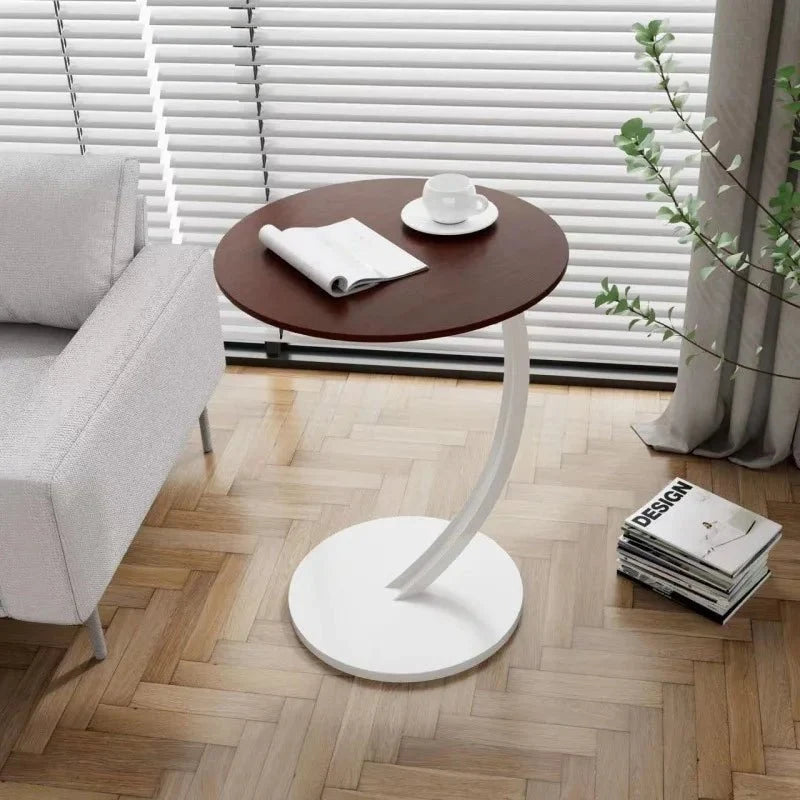 Round Side Table | Reinforced Wood & Steel Frame