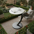 Round Side Table | Reinforced Wood & Steel Frame