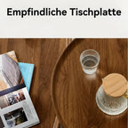 Round Side Table | Solid Wood & Space-Saving | 40 x 48.5 cm