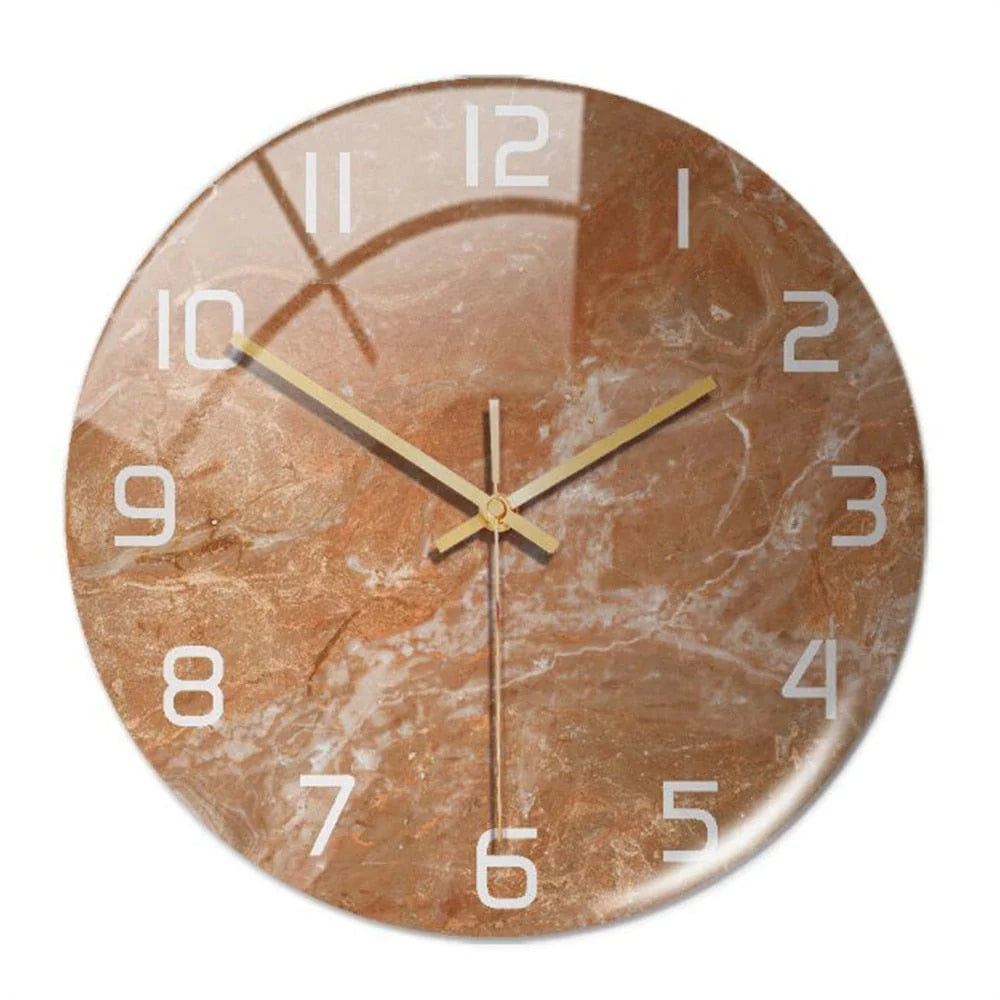 Round Wall Clock | Minimalist Luxury & Silent Movement