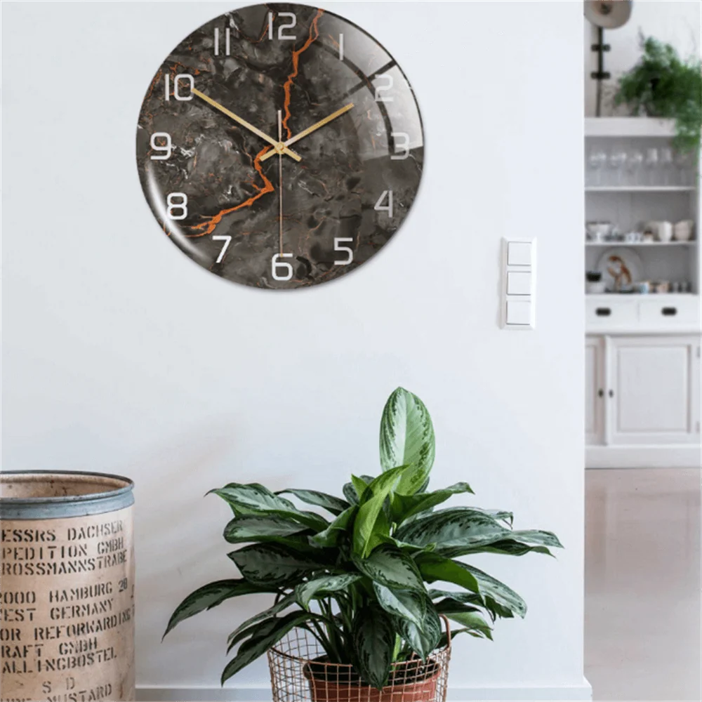 Round Wall Clock | Minimalist Luxury & Silent Movement