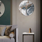 Round Wall Clock | Minimalist Luxury & Silent Movement