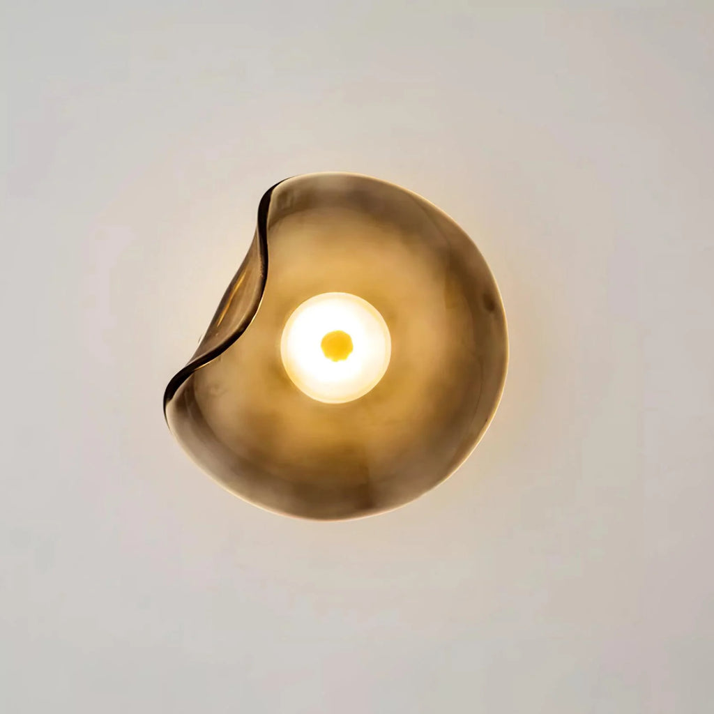 Round Wall Light | Integrated LED Warm White & Damp-Rated Glass | 25 cm Diameter