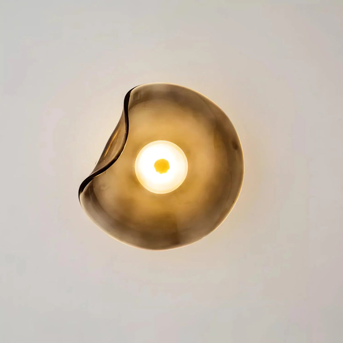 Round Wall Light | Integrated LED Warm White & Damp-Rated Glass | 25 cm Diameter