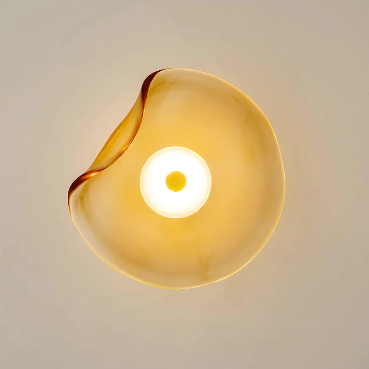 Round Wall Light | Integrated LED Warm White & Damp-Rated Glass | 25 cm Diameter