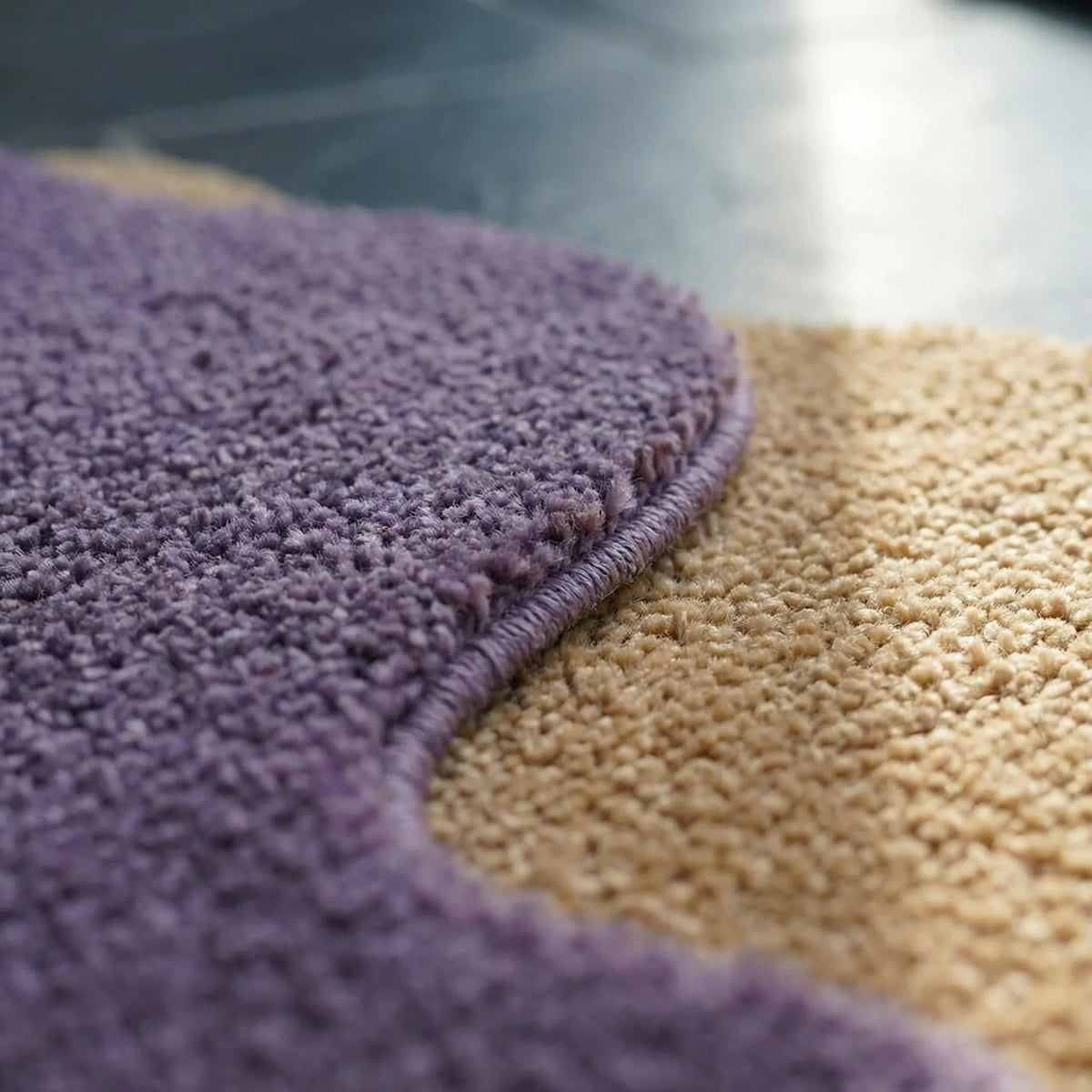 Rug | Abstract Color-Block & Machine-Washable | 45 x 120 cm