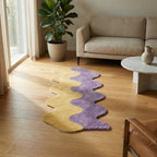 Rug | Abstract Color-Block & Machine-Washable | 45 x 120 cm