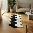 Rug | Abstract Color-Block & Machine-Washable | 45 x 120 cm