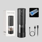 Salt & Pepper Grinder Set | One-Button Rechargeable & LED | Set of 2