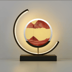 Sand Lamp with Rotating Sand Circle