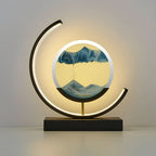 Sand Lamp with Rotating Sand Circle