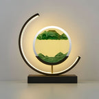 Sand Lamp with Rotating Sand Circle