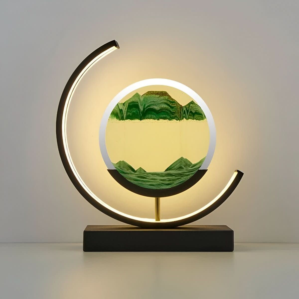 Sand Lamp with Rotating Sand Circle