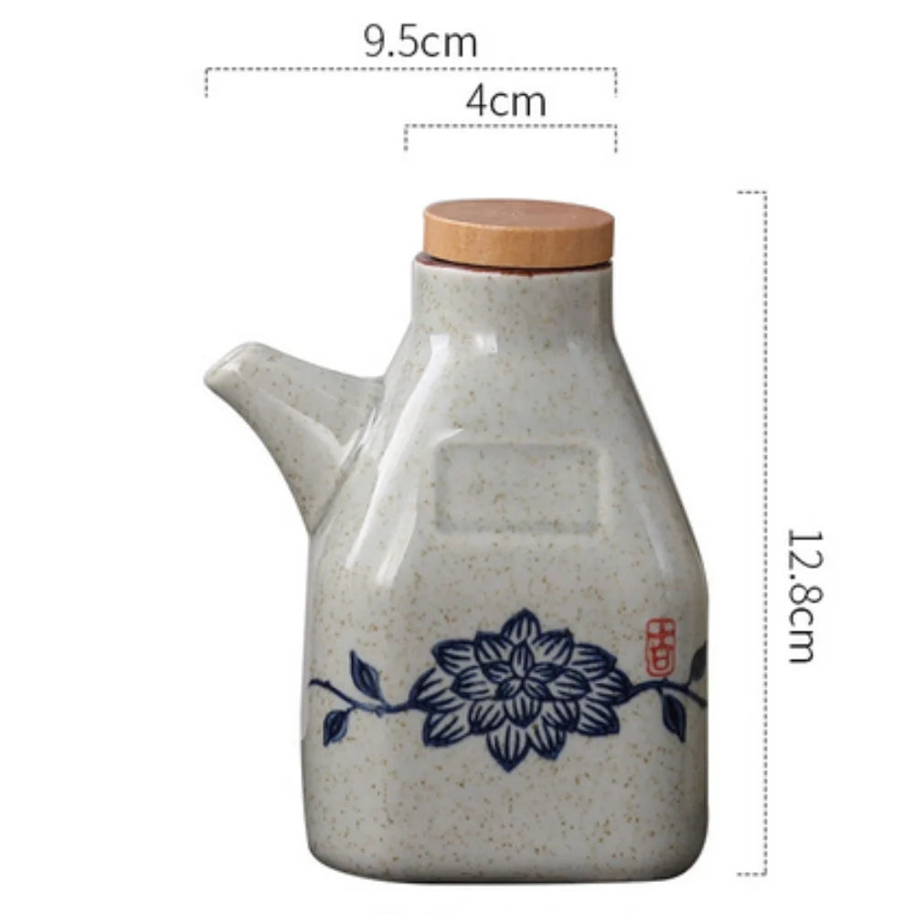 Sauce Dispenser | Hand-Painted Ceramic & Drip-Free Spout