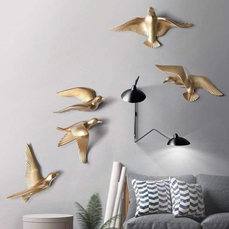 Seagull Wall Decoration | Polyresin Laser-Engraved