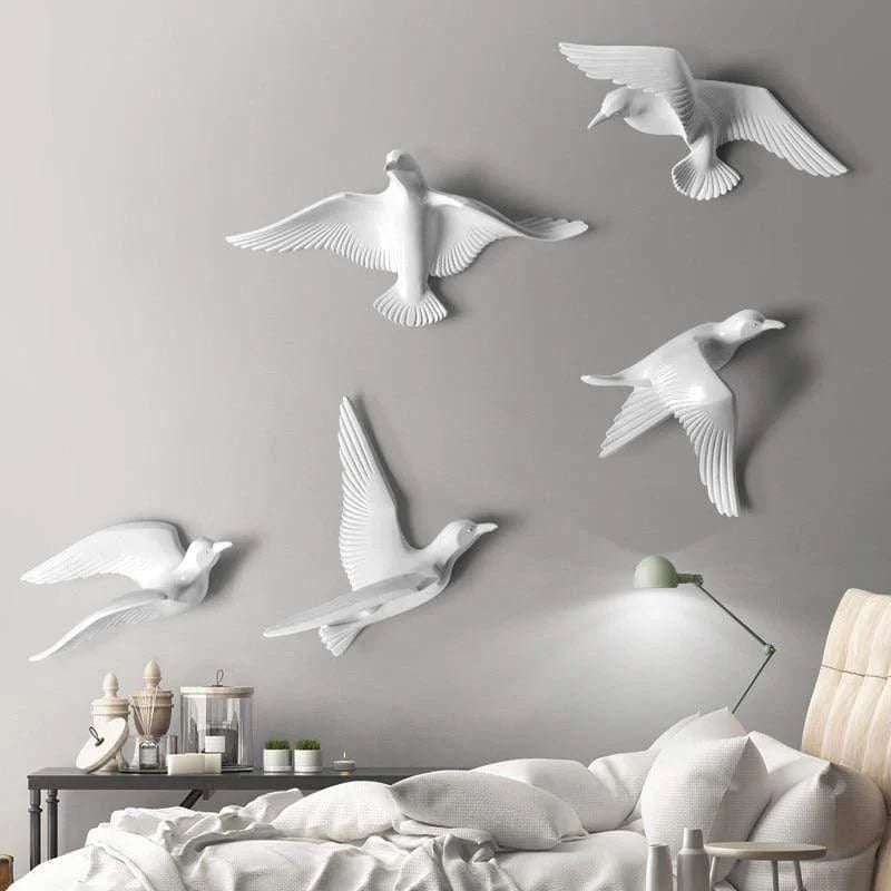 Seagull Wall Decoration | Polyresin Laser-Engraved