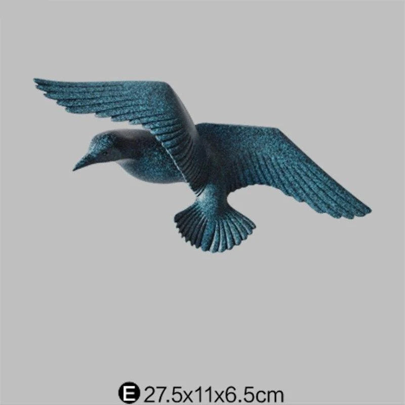 Seagull Wall Decoration | Polyresin Laser-Engraved