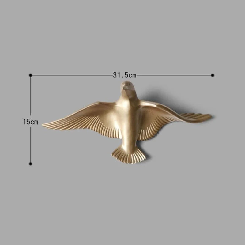 Seagull Wall Decoration | Polyresin Laser-Engraved