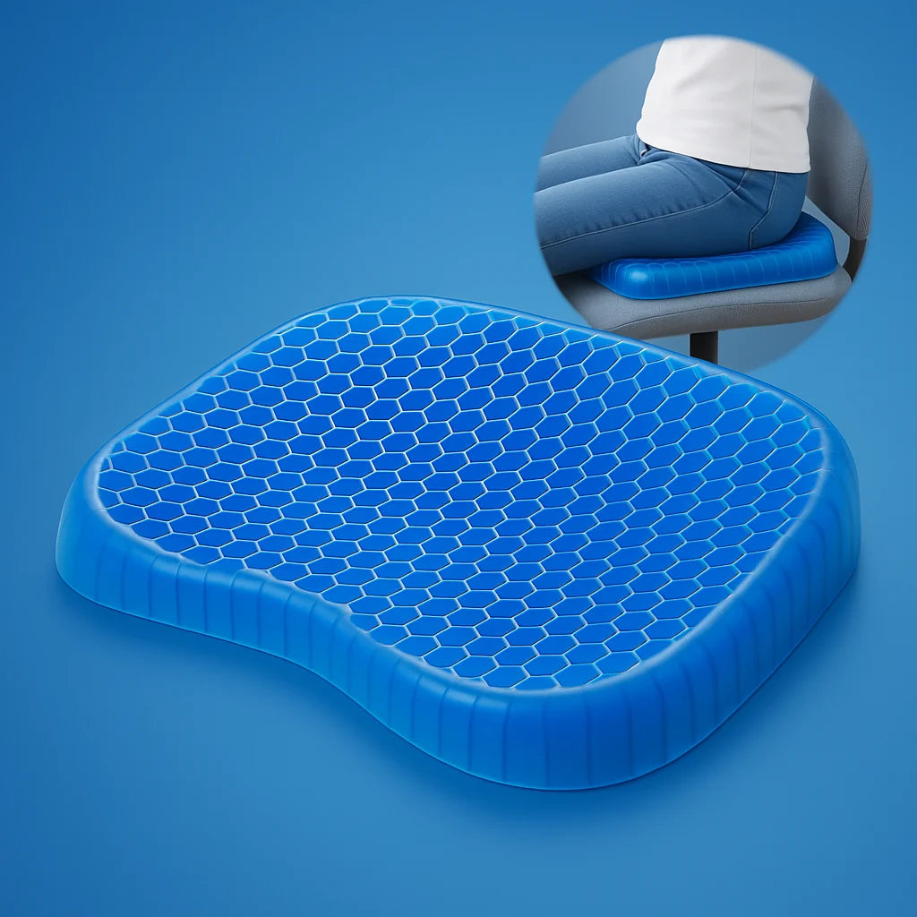Seat Cushion | Orthopedic Gel Tailbone Support & Pressure Relief