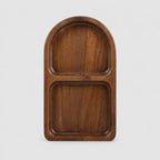 Sectioned Tray | Two-Compartment Solid Acacia | Two Sizes