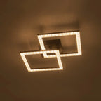 Semi-Flush Ceiling Light | Integrated LED & Diamond Acrylic Diffuser | 14.2 in