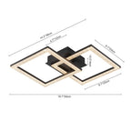 Semi-Flush Ceiling Light | Integrated LED & Diamond Acrylic Diffuser | 14.2 in